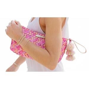 NEW SQUEEZE DE CITRON women's rose baguette bag in rose